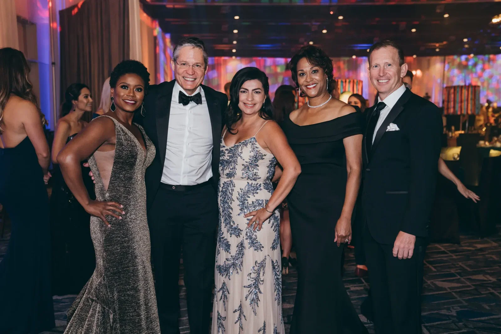Texas Childrens Hospital The Woodlands leadership Ketrese White, Dr. Paul Sirbaugh, Ivett Shah, Michelle Riley-Brown, Dr. Jeffrey Shilt (Photo by Chinh Phan)