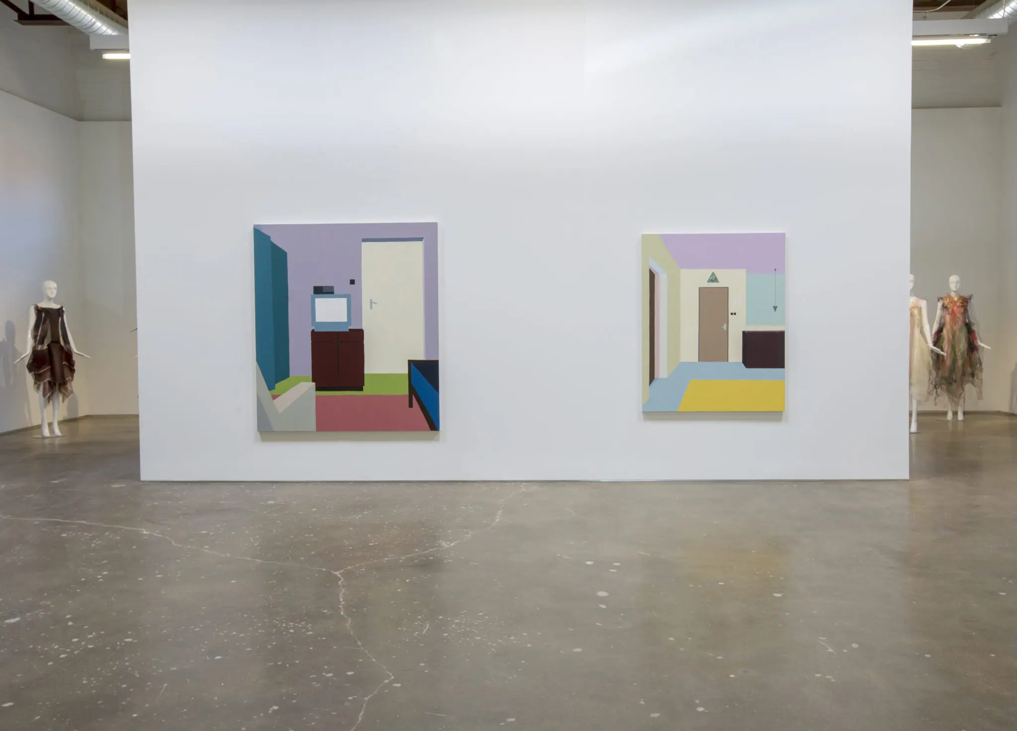 Zsofia Schweger's "Sandorfalva, Hungary #18," 2015, Oil on canvas 48x49". (Image courtesy of the artist) 