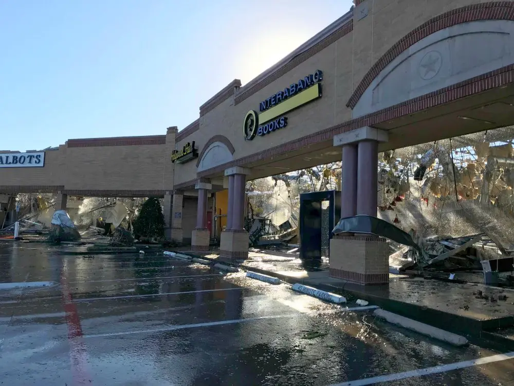 Interabang Books was completely destroyed during the October 20th tornado. (Photo by Dallas Morning News)