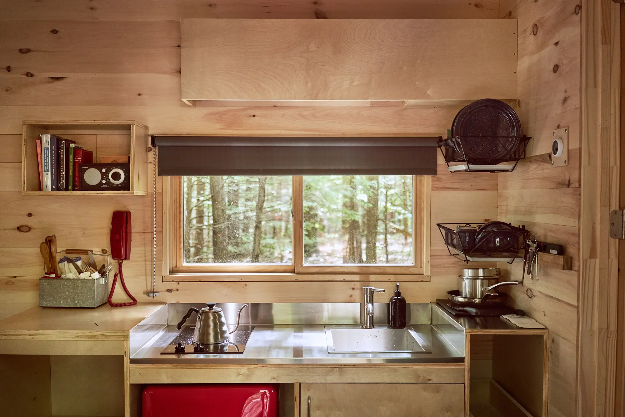 The kitchen comes fully stocked with everything you need. Photo by Michelle Watt