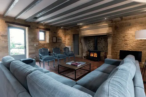 Le Mas is cozy as can be. 
