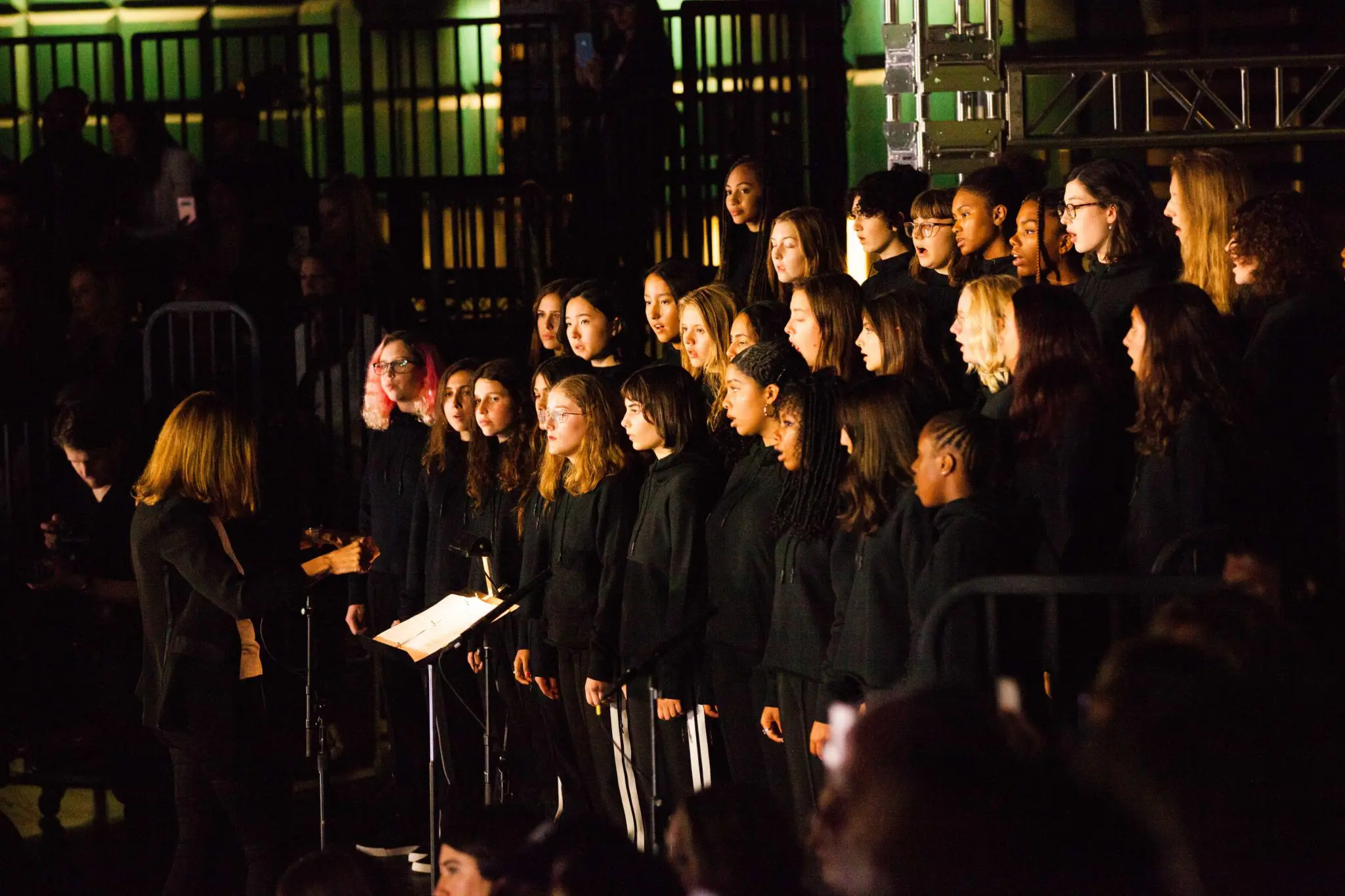 The Brooklyn Youth Choir performed at the Rag & Bone runway show. (Photo courtesy of Rag & Bone)