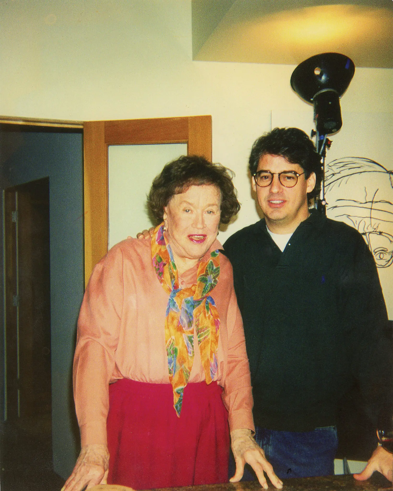 Julia Child and Robert Del Grande, L.A., mid-1990s