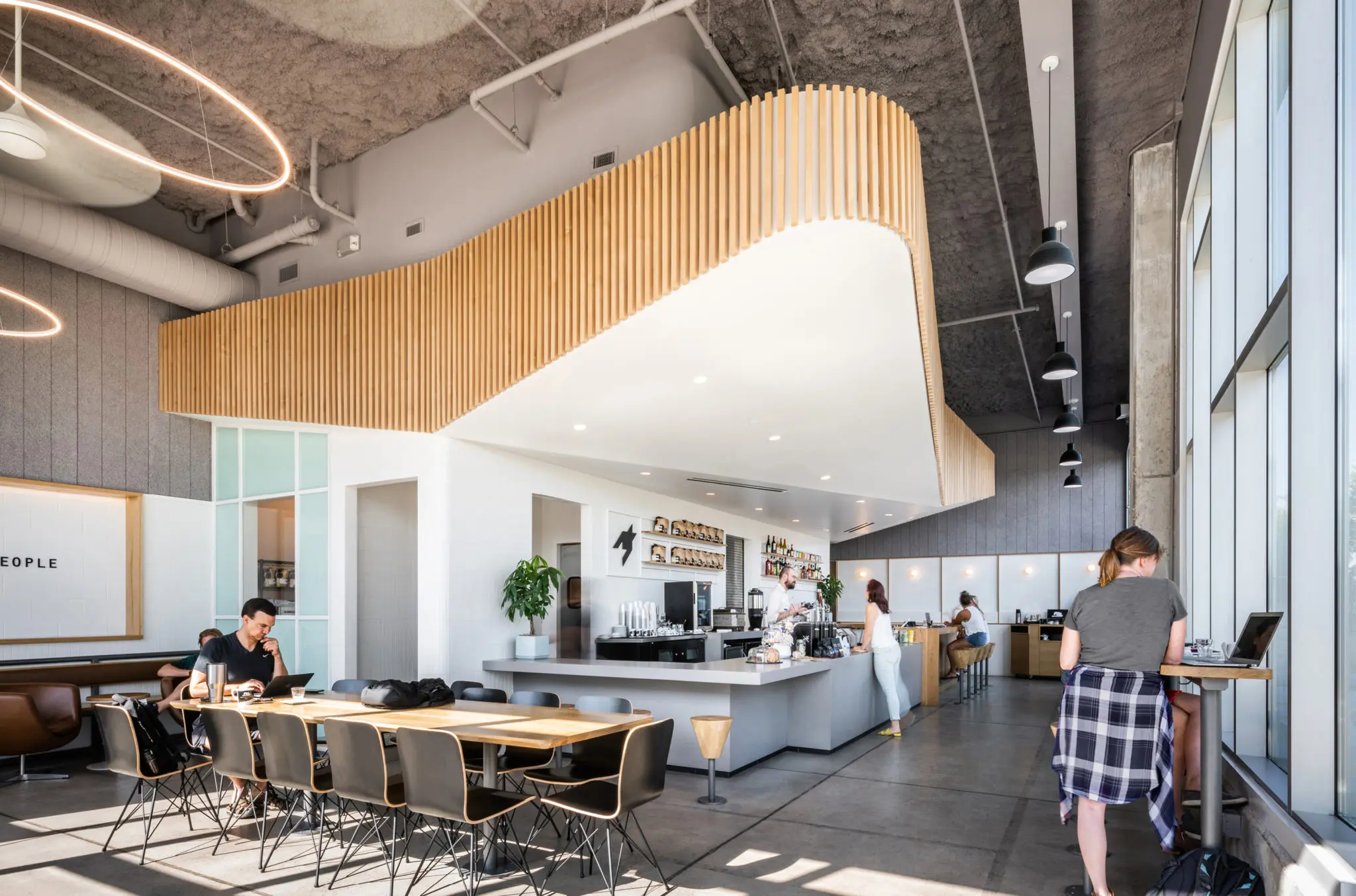 Winning Entry: Hospitality Design – Hotel, Restaurant, Or Club, Houndstooth Coffee, Austin, Texas, OFFICIAL