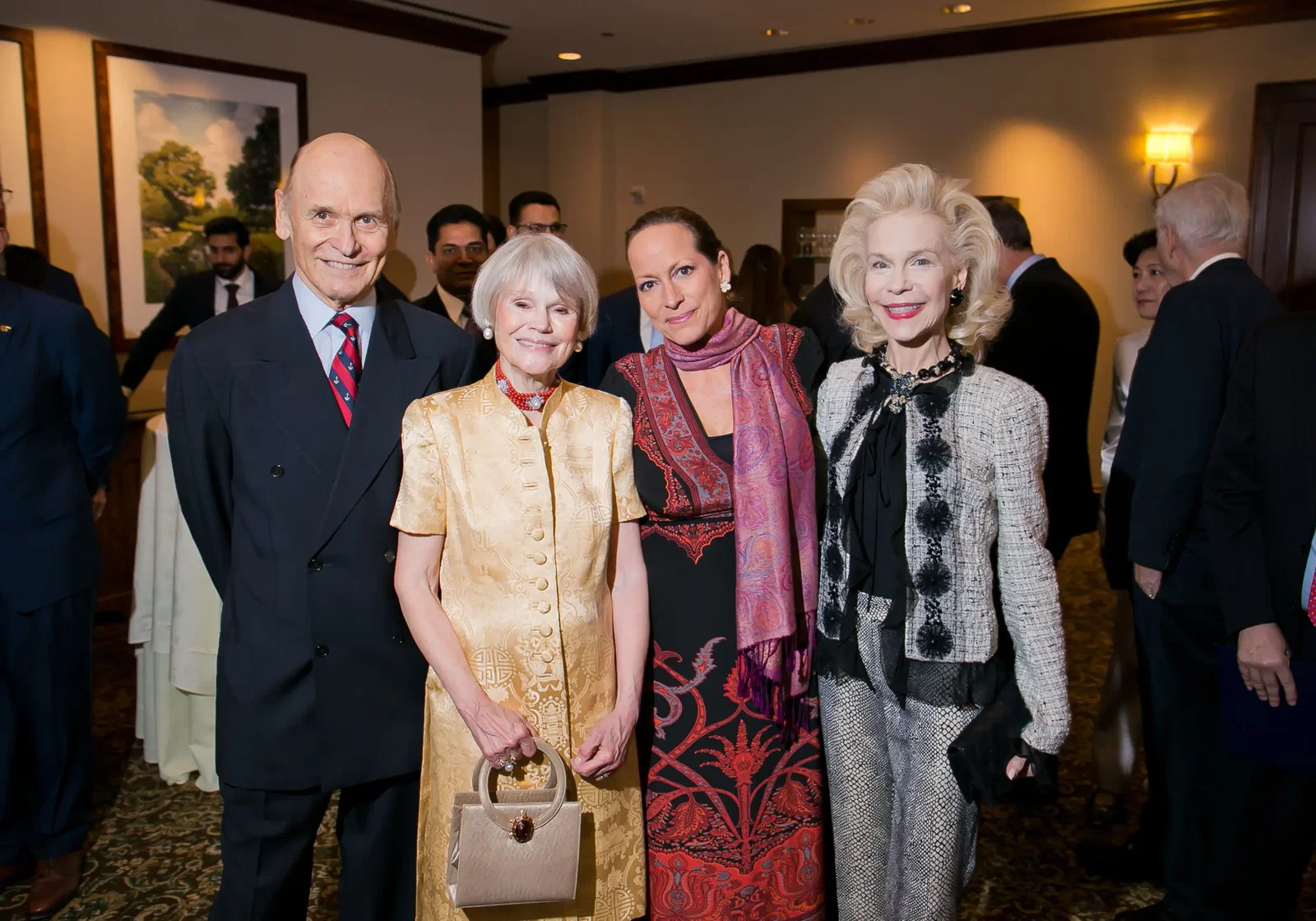 Bob Murray, Muffet Blake, honoree Princess Zahra Aga Khan, Lynn Wyatt at Asia Society Texas Centers Huffington Award Dinner (Photo by Morris Malakoff)
