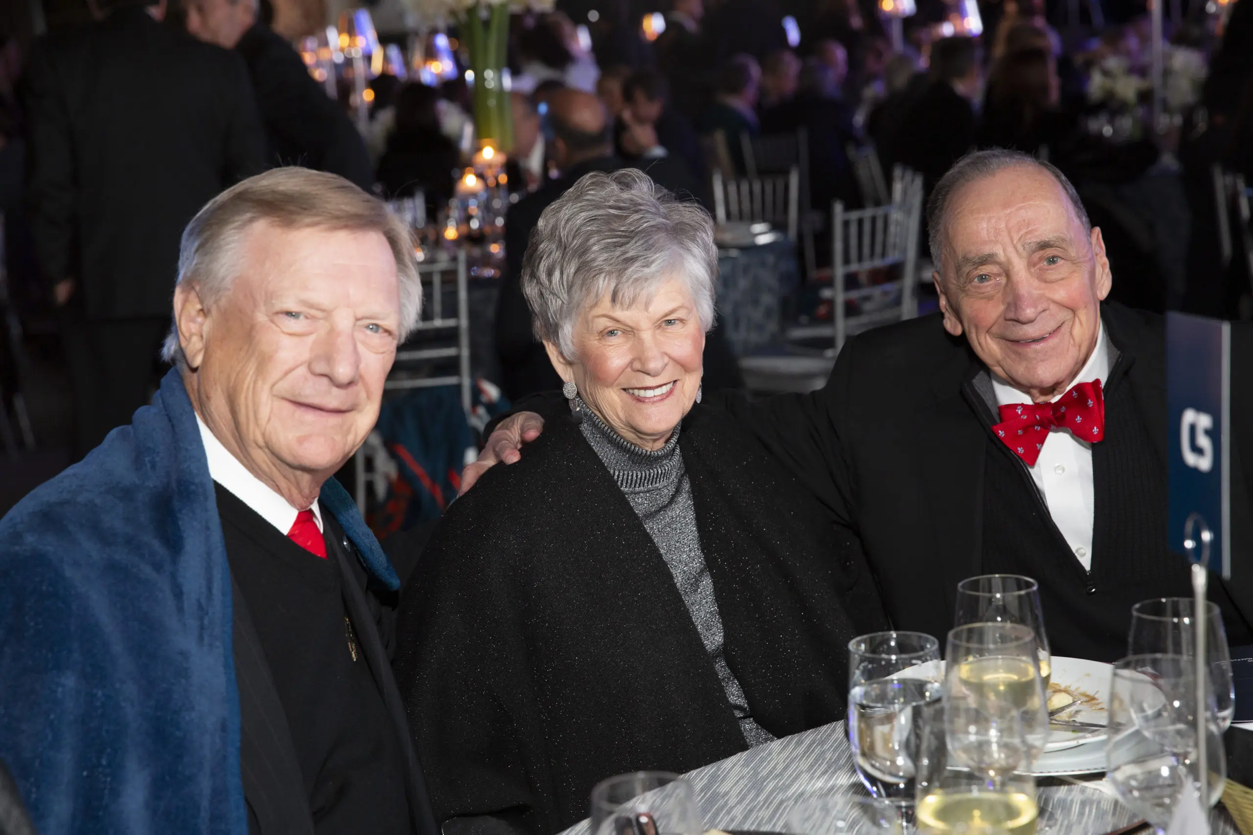 Gary & Peggy Edwards, Dr. Stanley Appel. (Photo by Jenny Antill)
