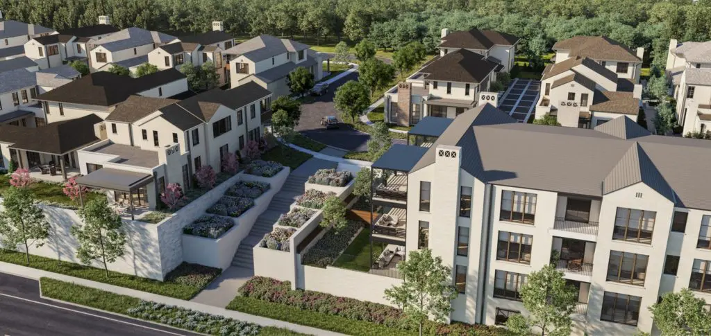 The Signature Collection at Preston Hollow Village: Enjoy peaceful walks amidst the vibrant streets, intimate community spaces and the serenity of your private residence.