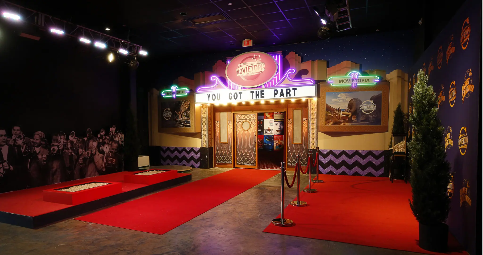 Movietopia opens its doors at the Marq'E Entertainment Center (Photo by Bob Levey/Getty Images for Movietopia)