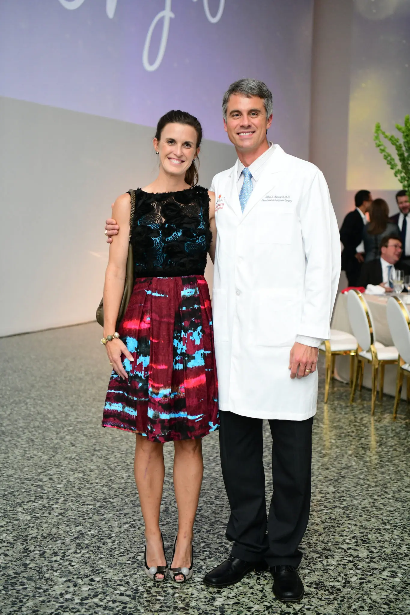 Danielle & Dr. Alfred Mansour (Photo by Daniel Ortiz)