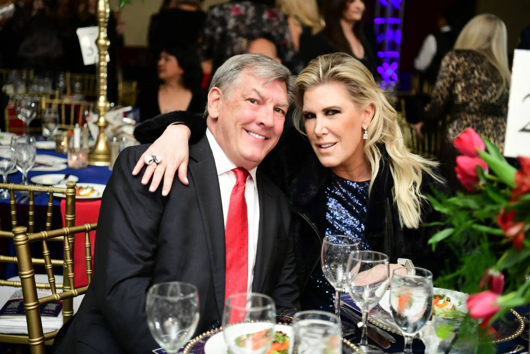 An inseparable duo, Neal Hamil and Courtney Hopson attending one of the many galas they supported.  (Photo by Daniel Ortiz)