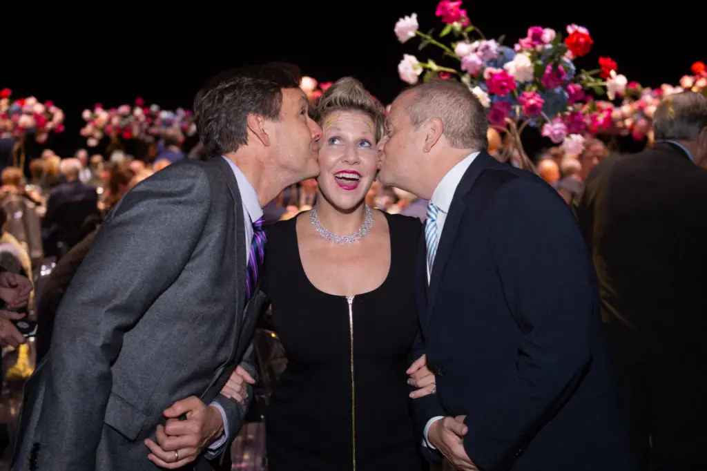 Composer Jake Heggie, soprano Joyce DiDonato, Houston Grand Opera creative and artistic director Patrick Summers (Photo by Wilson Parish)