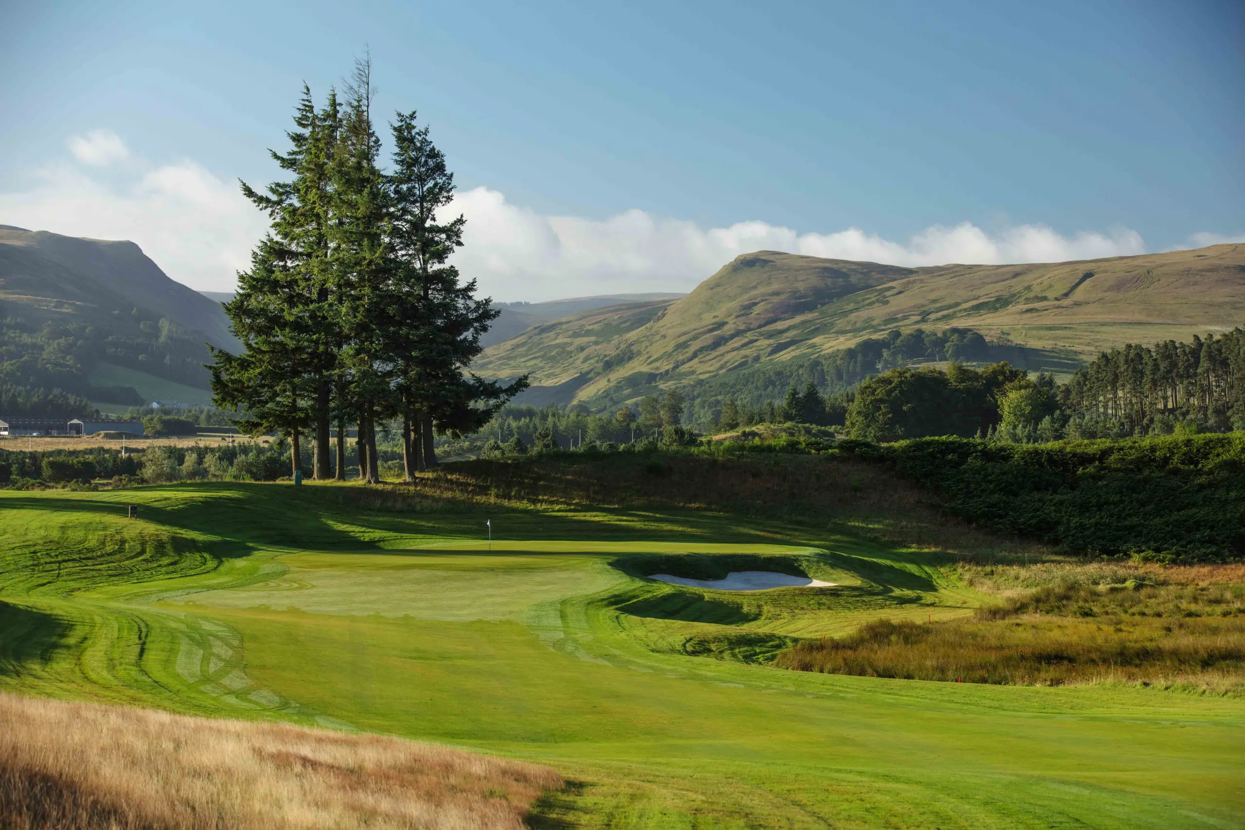 Gleneagles boasts picturesque golf courses.