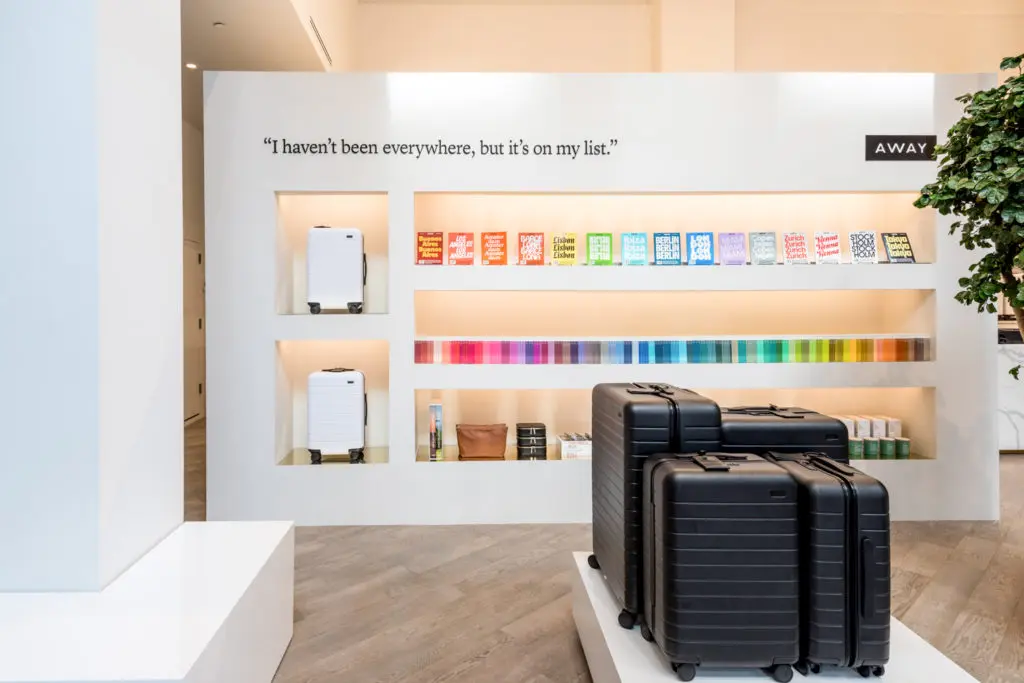 The flagship Away store is located in NoHo in New York. Courtesy of Away