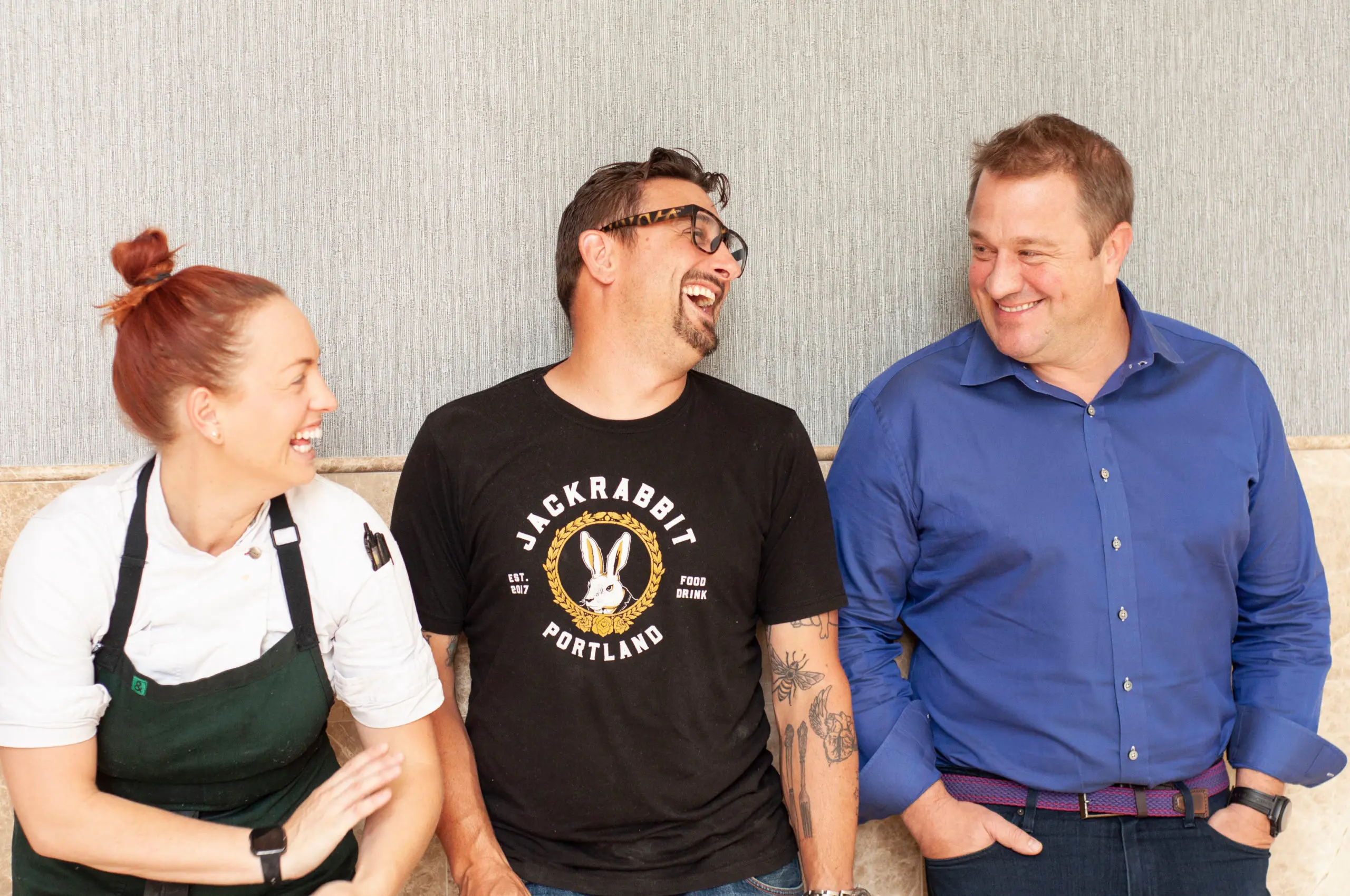 Executive chef Sasha Grumman, chef/co-owner Chris Cosentino, co-owner Oliver Wharton (Photo by Nuray Taylor)