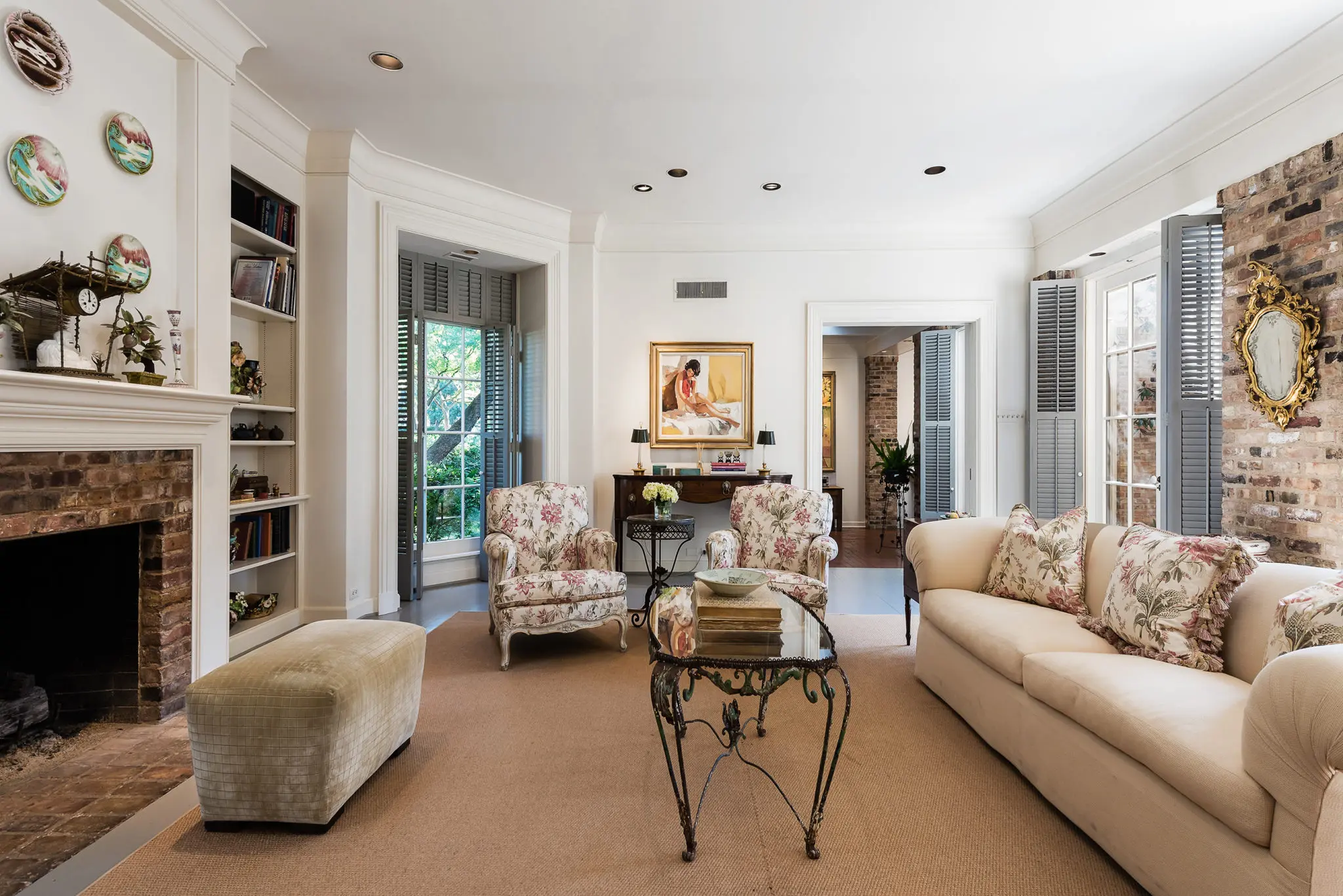 Cozy up in one of the home's four living spaces.