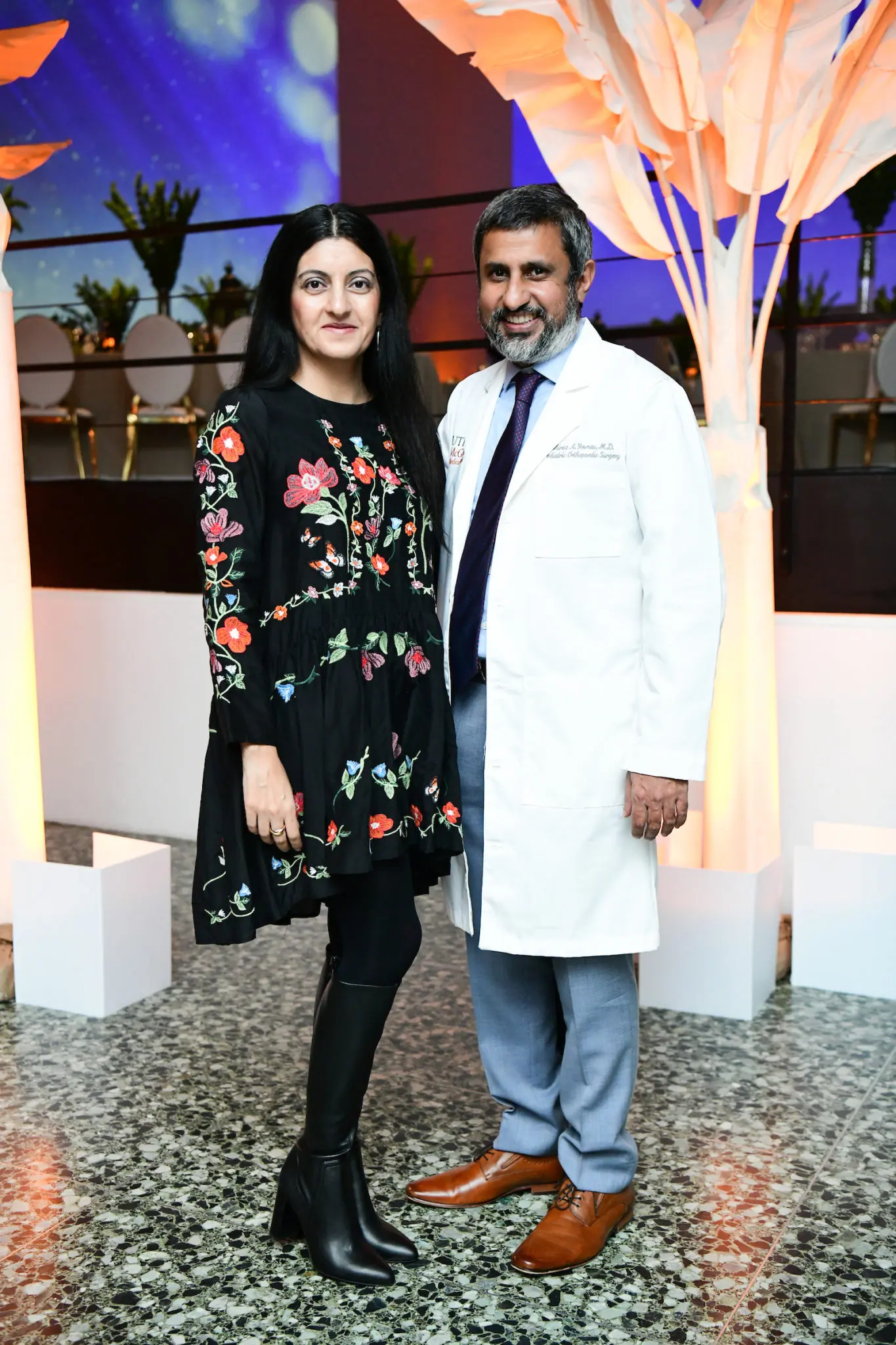 Ruckshanda Majid, Dr. Shiraz  Younas (Photo by Daniel Ortiz)
