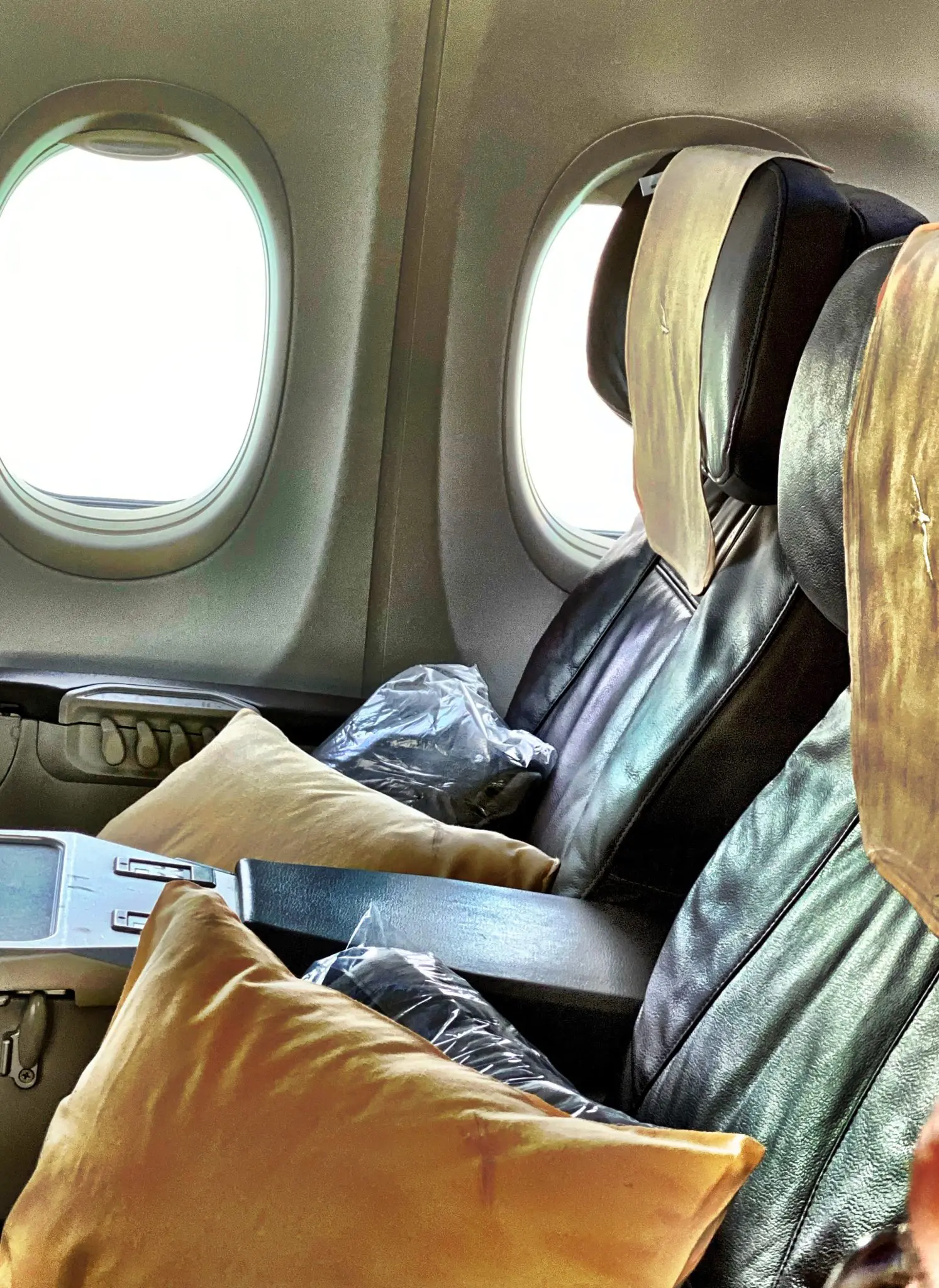 Singapore Airlines offers blankets and pillows in business class, even on short haul flights.