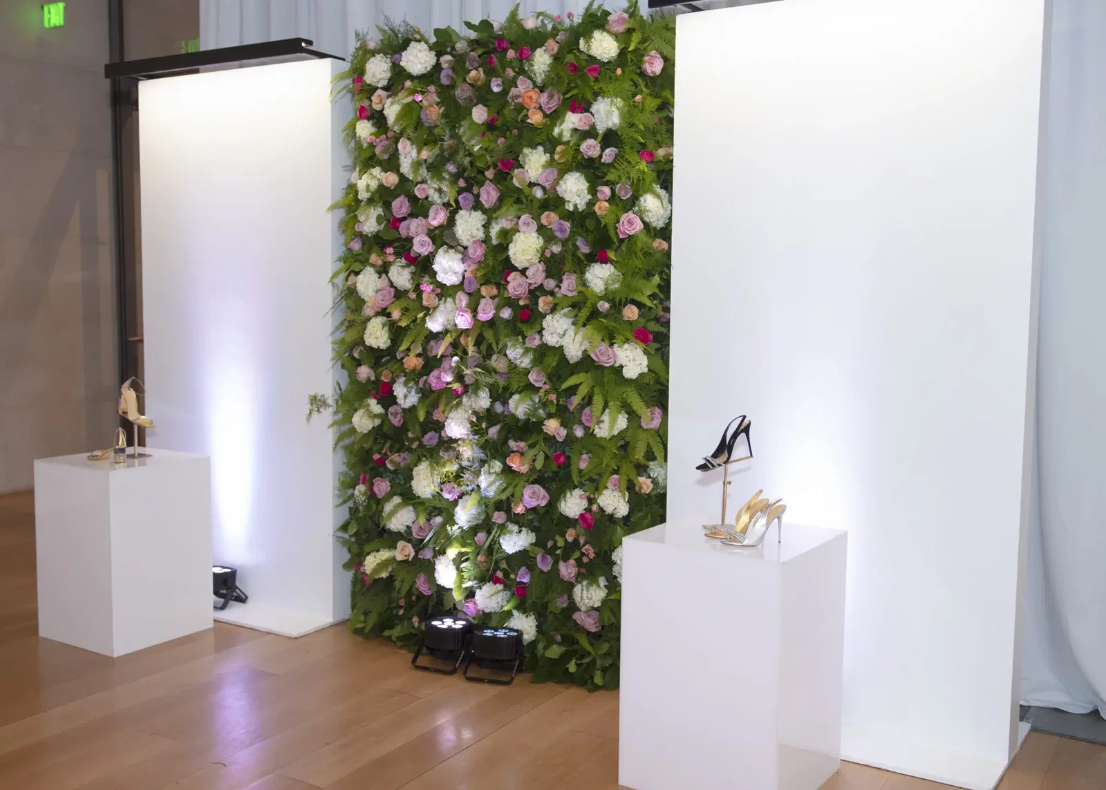 An exhibition of Birman's artistic footwear. (Photo by Tamytha Cameron)