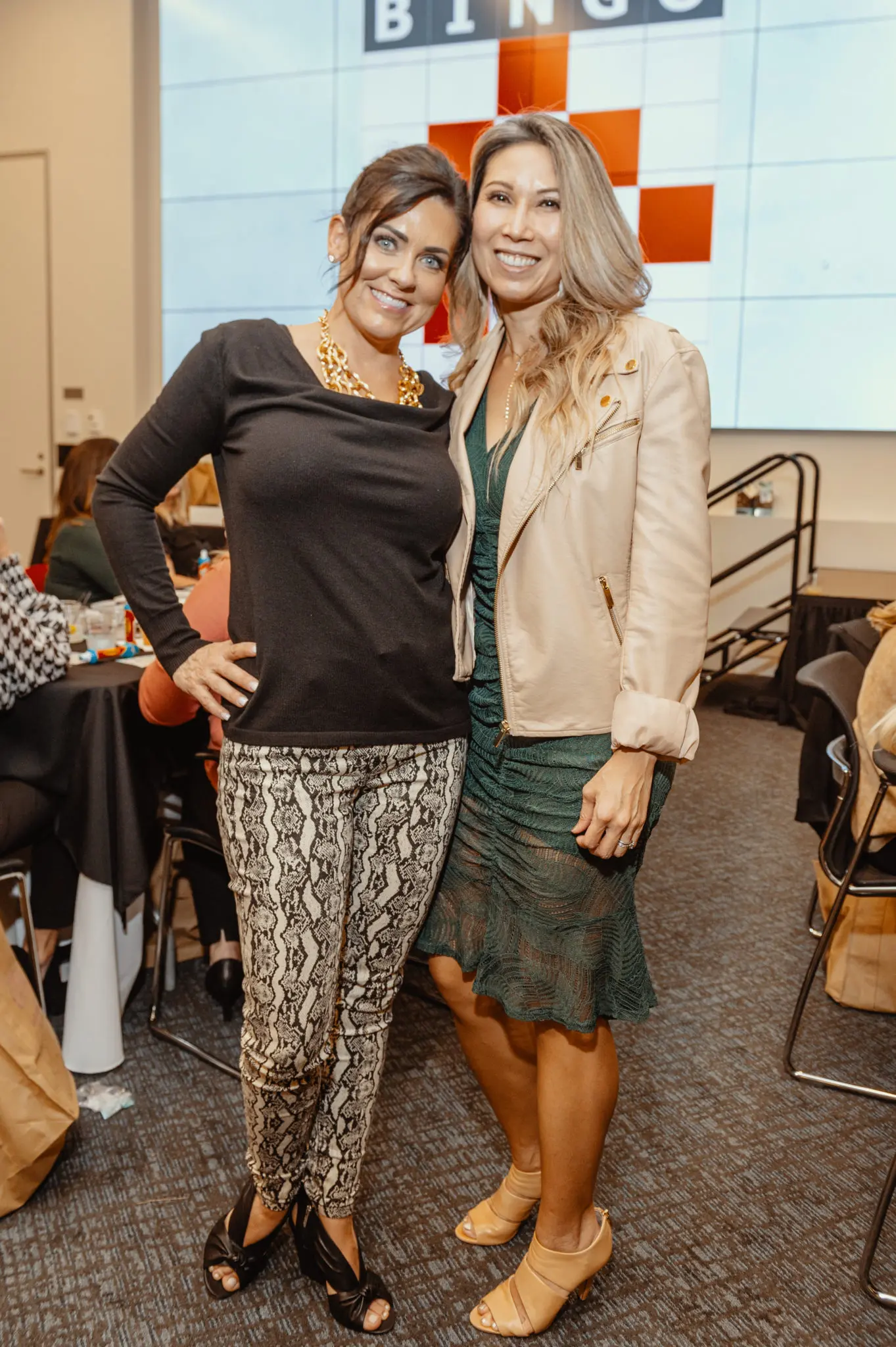 Purse Bingo chairs Sunshine Rogers & Hanh To   (Photo by Fulton Davenport/PWL Studio)