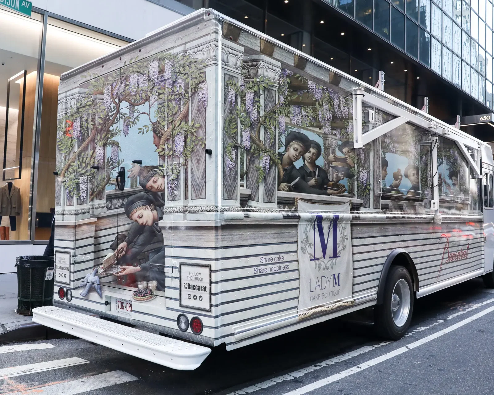 Baccarat has collaborated with Lady M Cake Boutiques on a food truck.