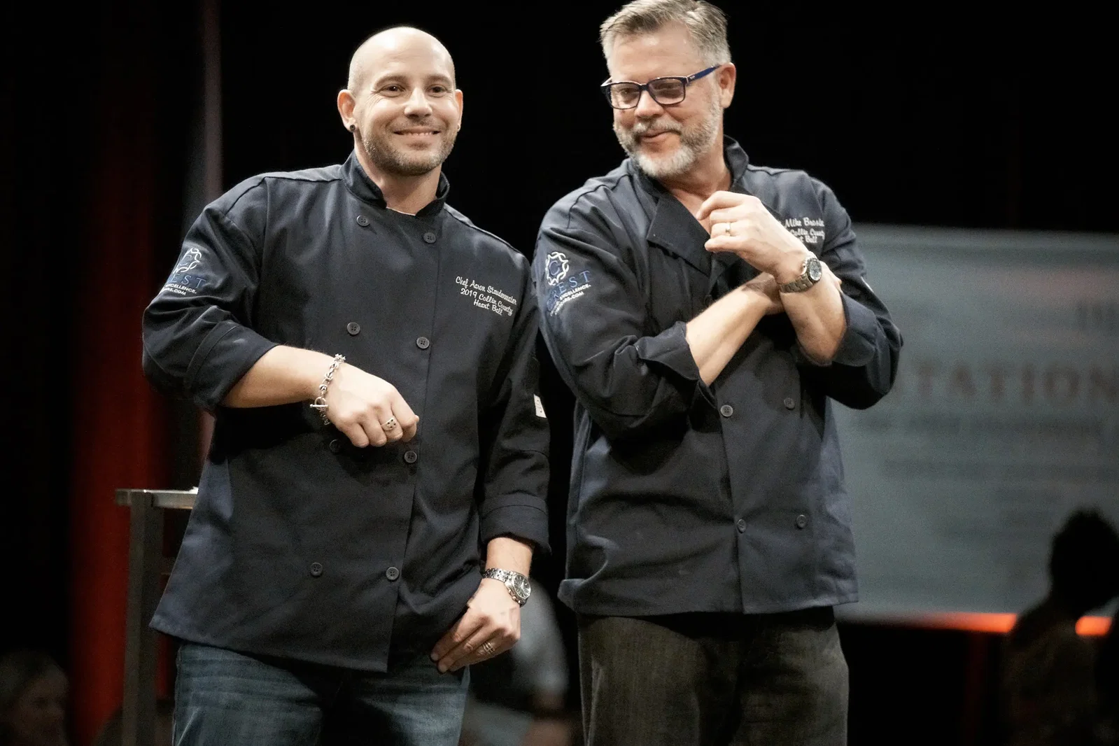 Chef Aaron Staudenmaier and Mike Brosin 