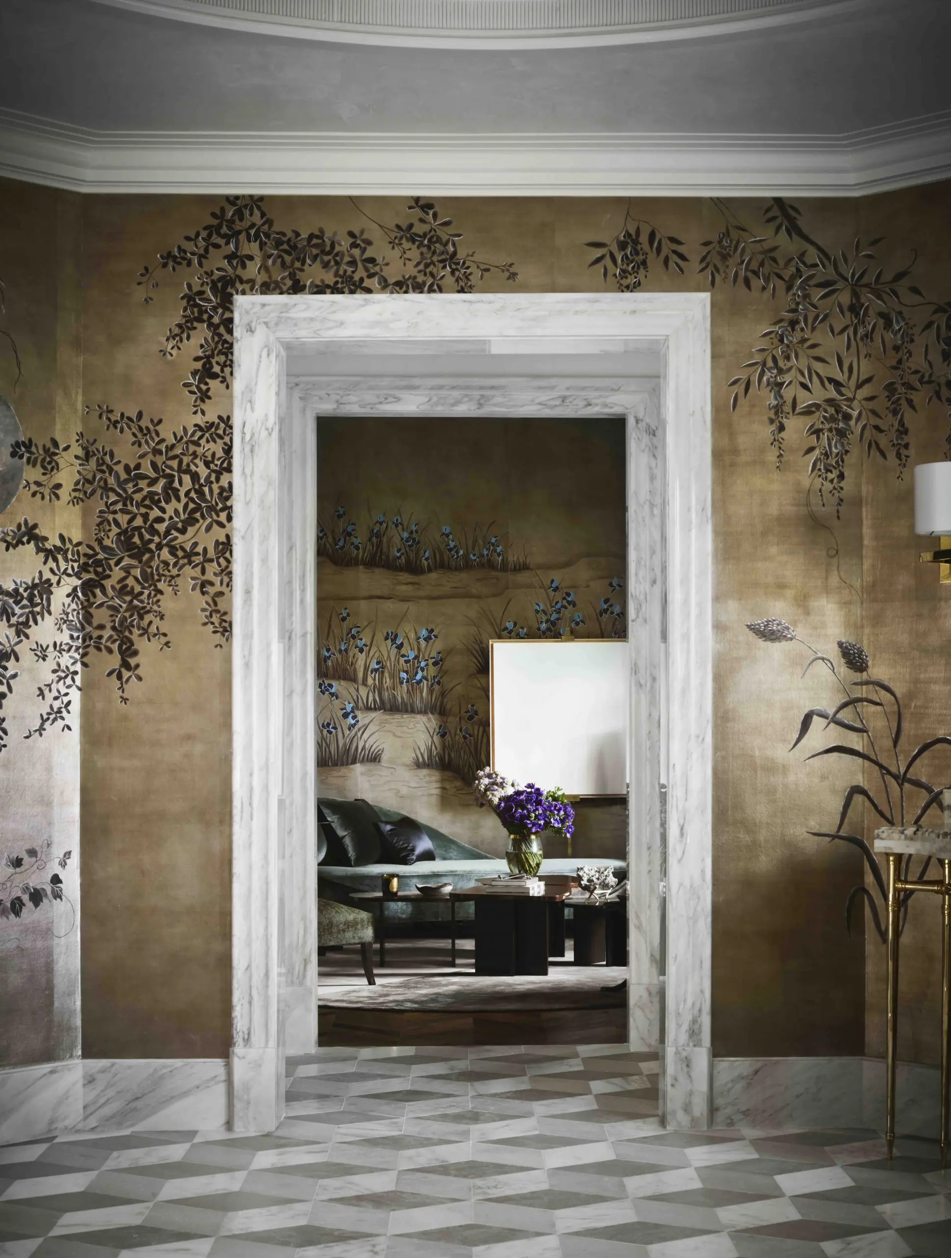 Doniphan Moore’s Lavish Master Bath and Dressing Closet for Kips Bay Decorator Show House Dallas