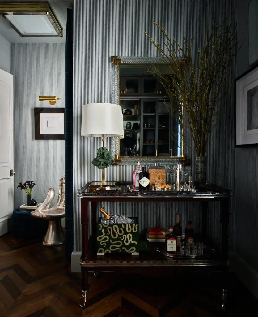 Master bathroom and dressing closet designed by Doniphan Moore. (Photo by Douglas Friedman)