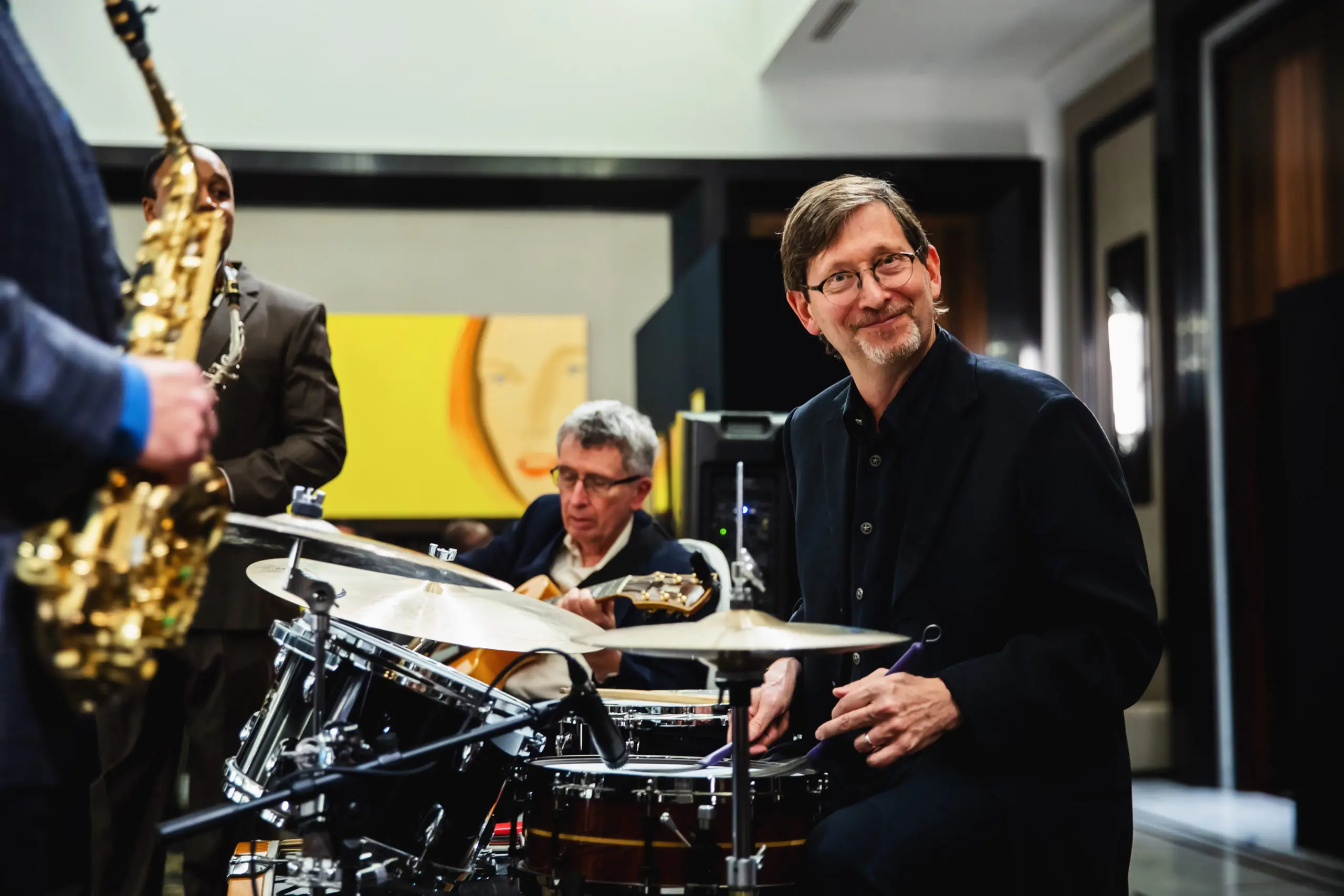 Dr. Richard Fish, retina surgeon, Dr. Josh Brier, neuropsychologist  (Photo by Mari Rice)