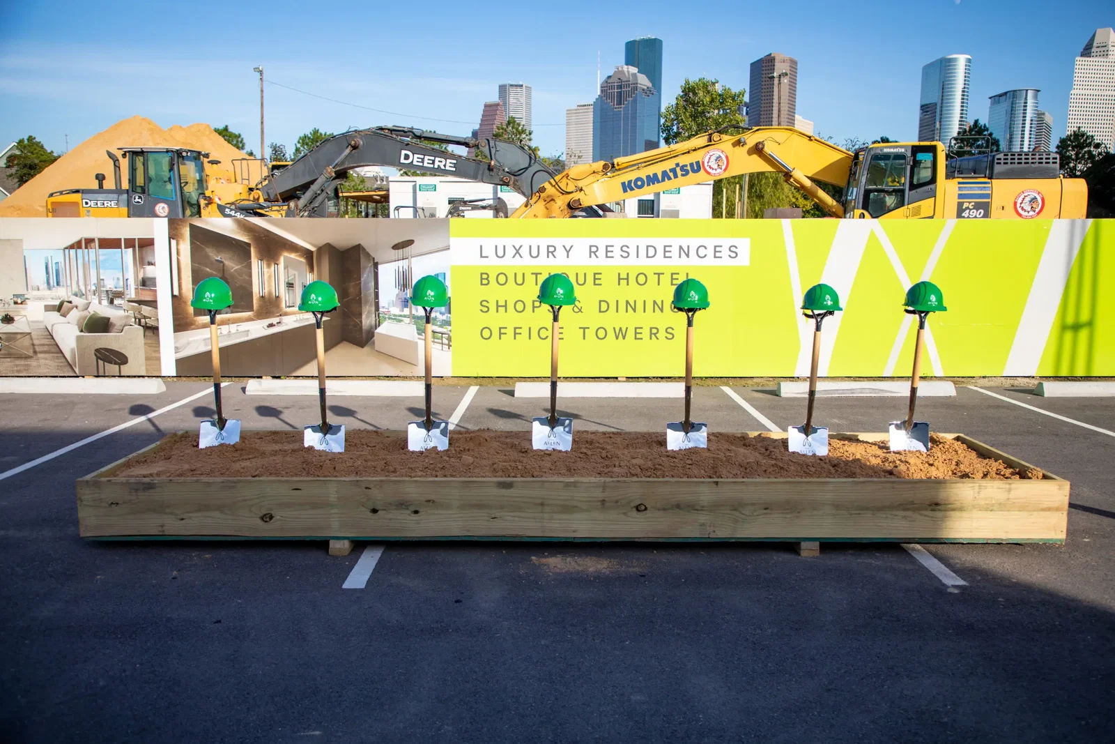 The goundbreaking skyline for The Allen. (Photo by Ruben Escobar)