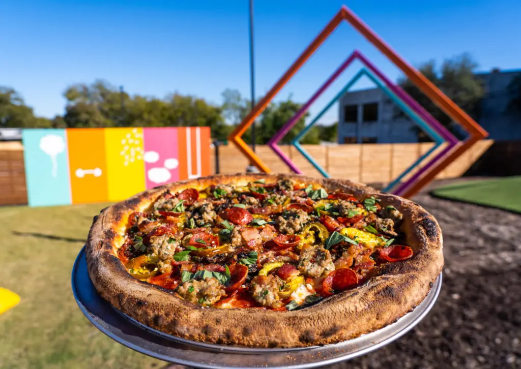 Zoli's brings distinctive pizzas like the Heim Time Supreme.