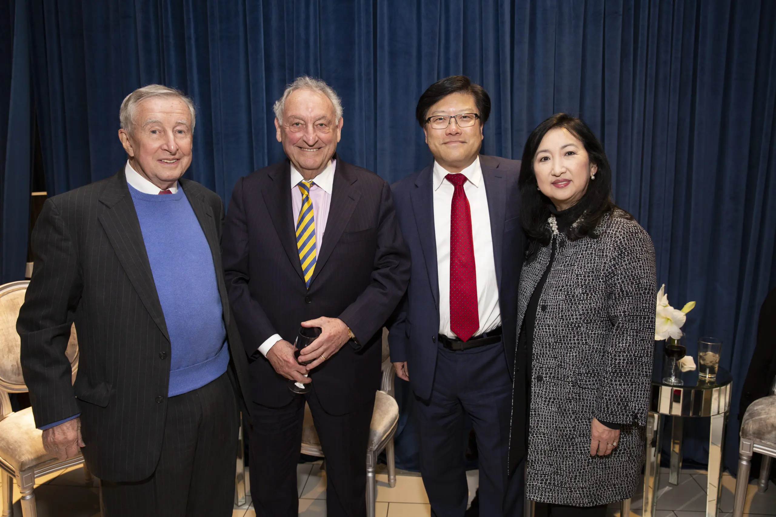 Dr. Antonio Gotto, Sanford I. Weill, Dr. Augustine Choi & Dr. Mary Choi. (Photo by Jenny Antill)