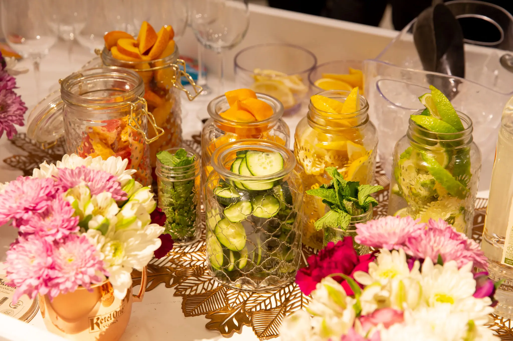 Ketel One Botanical concocted drinks for guests. (Photo by Robert Underwood)