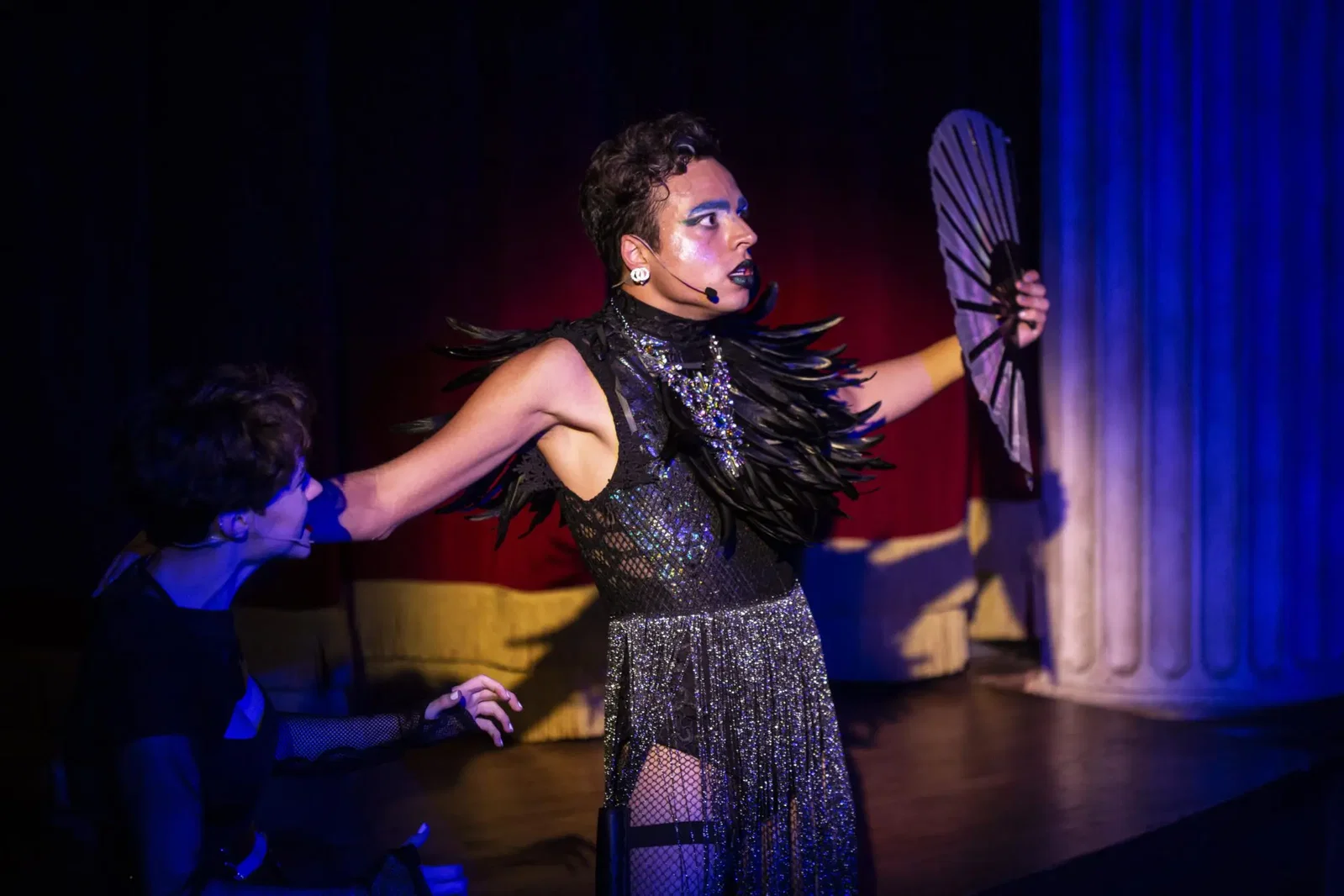 The club's star singer (Jordi Viscarri) gets in on the act.  (Photo by Claire Logue)