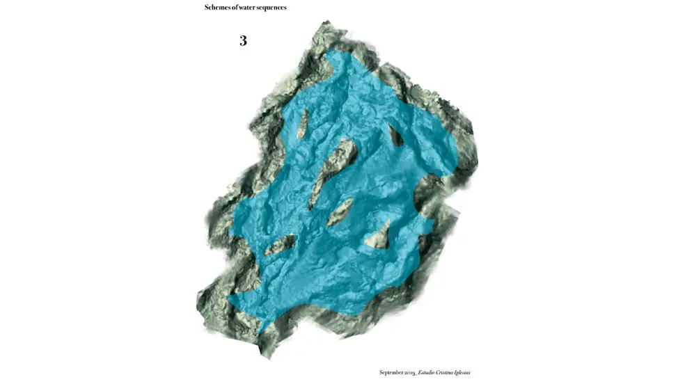 Preliminary Cristina Iglesias rendering for MFAH's new Kinder building commission, unveiling Fall 2020. The Spanish artist's work often involves a water element with submerged objects. (Courtesy the artist)