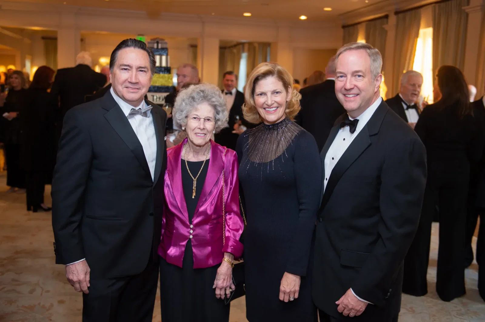 Denis DeBakey, June Mattox, Dr. Don & Janet Collins (Photo by Wilson Parish)
