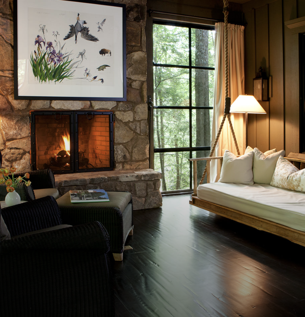 The coziness of the accommodations at Blackberry Farms is bar none. 