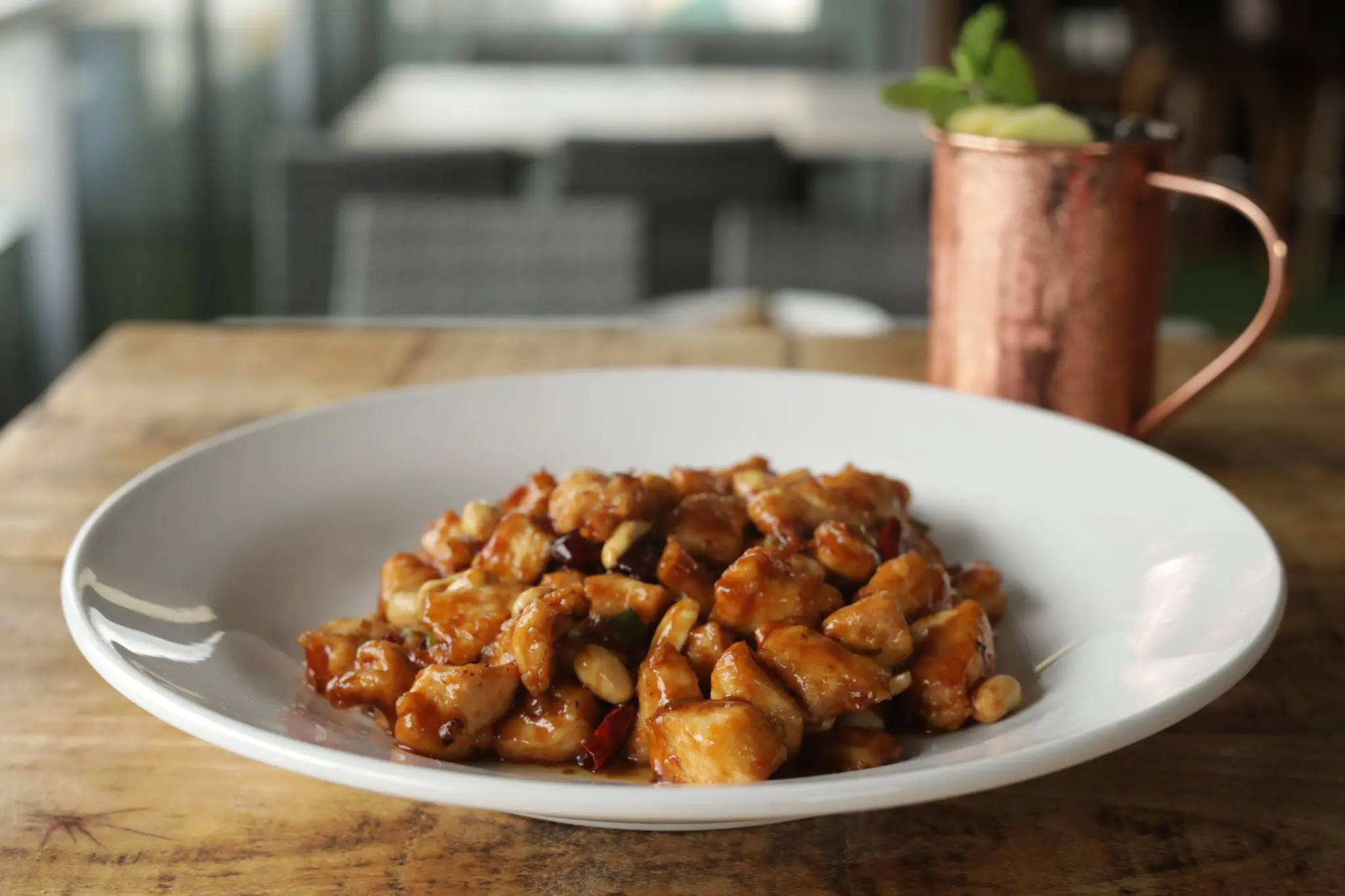 Signature Kung Pao Chicken. Photo by Jason Janik