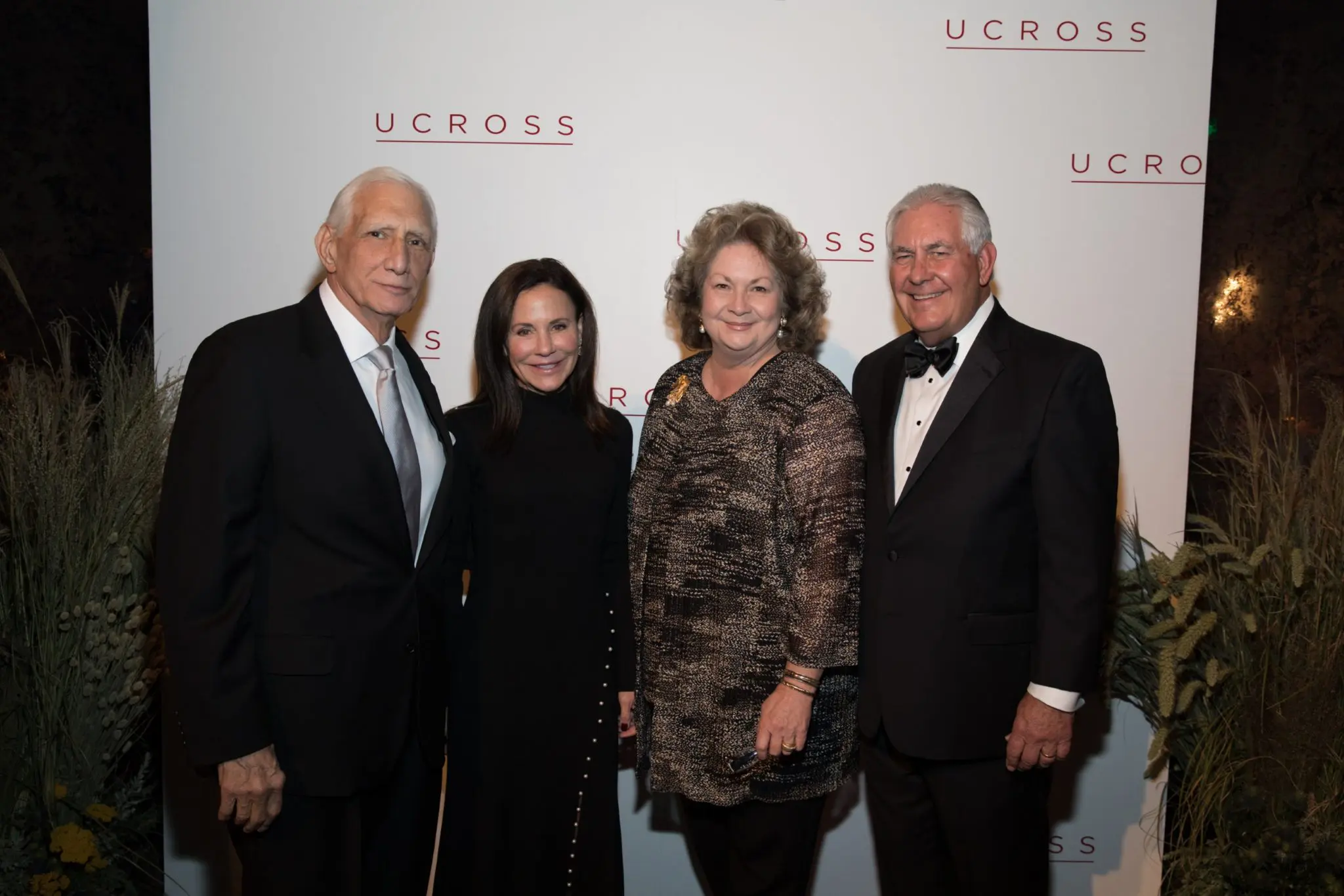 Steve & Vicki Farris, Renda & Rex Tillerson (Photo by Rick Kern/Getty Images for Ucross)