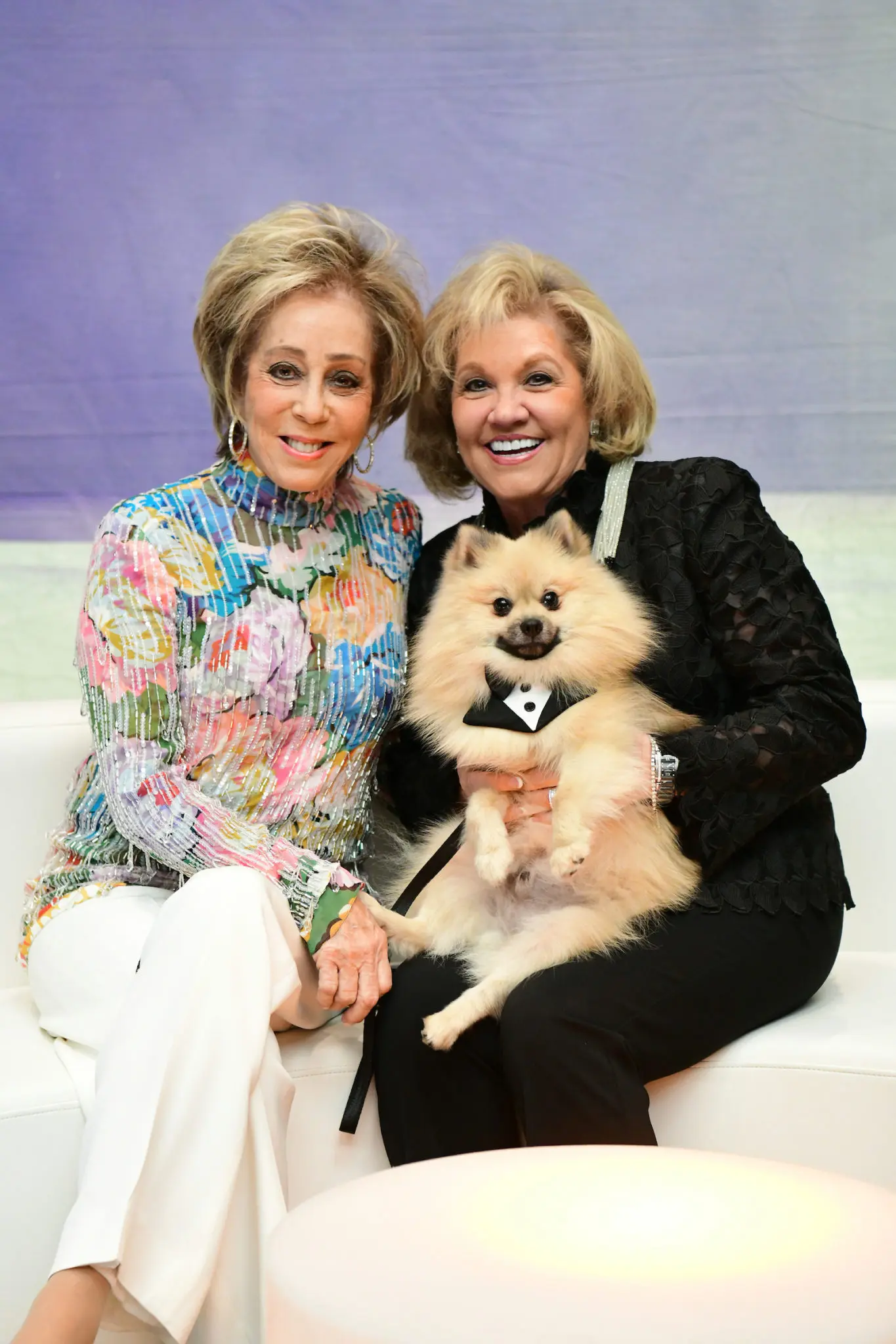 Suzanne Young Klein, Edna Meyer Nelson and Beau (Photo by Daniel Ortiz)