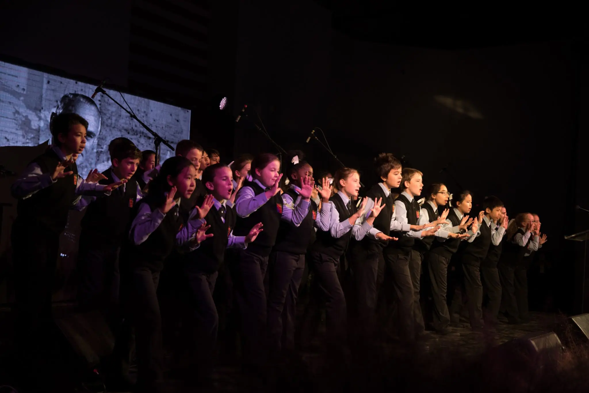 The Houston Children's Chorus performs (Photo by Rick Kern/Getty Images for Ucross)