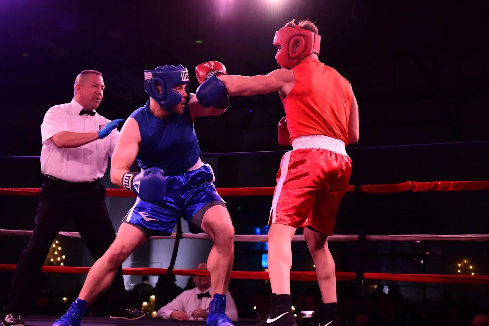 Shedding their suits and ties, Houston execs enter the boxing ring for charity. (Photo by Daniel Ortiz)