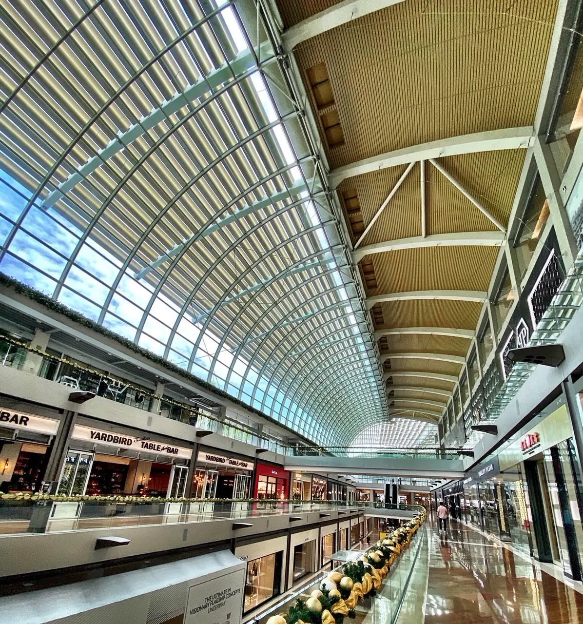 Singapore's futuristic shopping mall features luxury brands from around the world (Photo by Jane Howze)