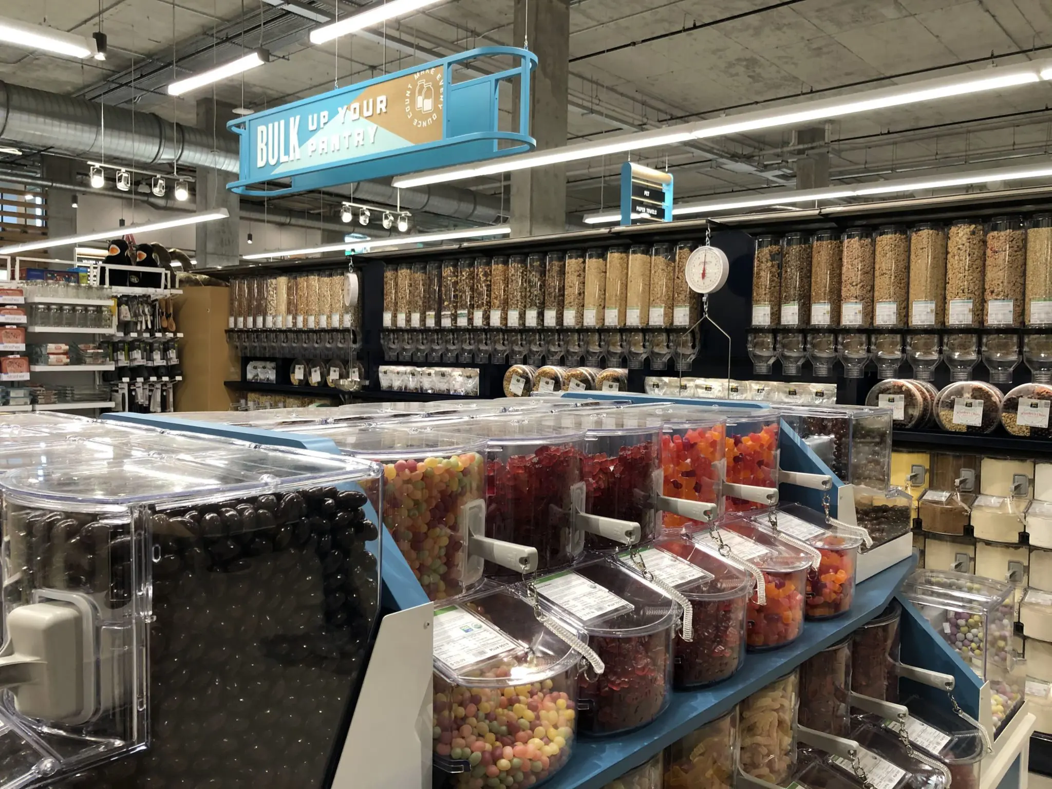 The bulk goods department features a "candy island." (Photo by Chad Miller)