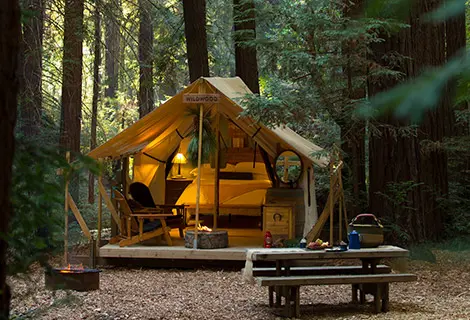 Camping in Big Sur can be done the luxury way. 