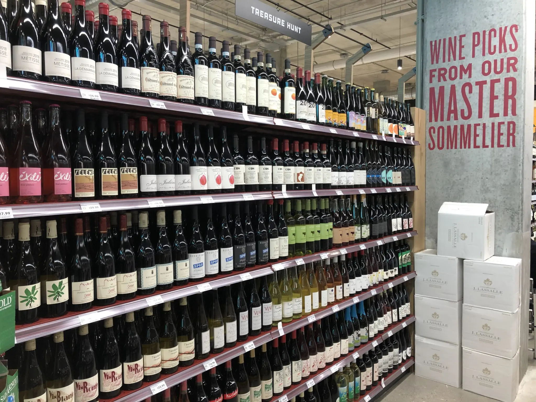 The wine department offers 1,500 selections. (Photo by Chad Miller)