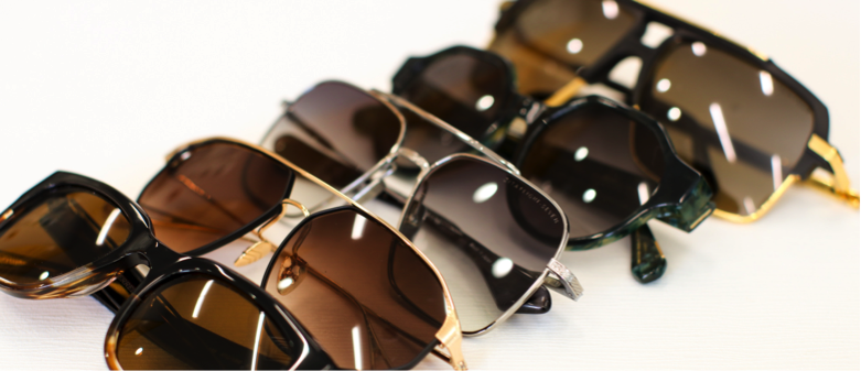 CLEAR's sunglasses are distinct and eye catching.