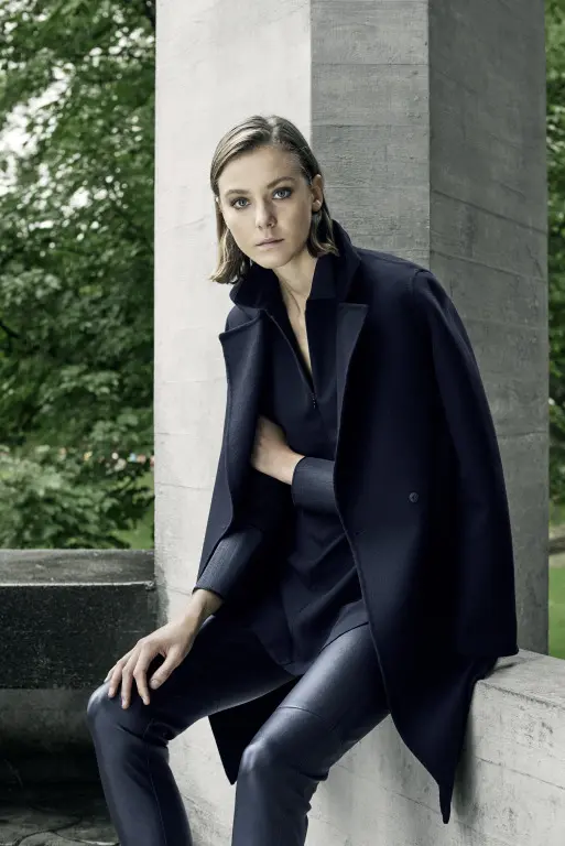 The Akris architectural collection is timeless and seasonless with clean lines.