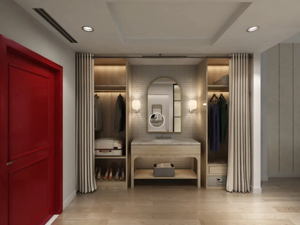 The rooms are luxury accommodations to a tee. 