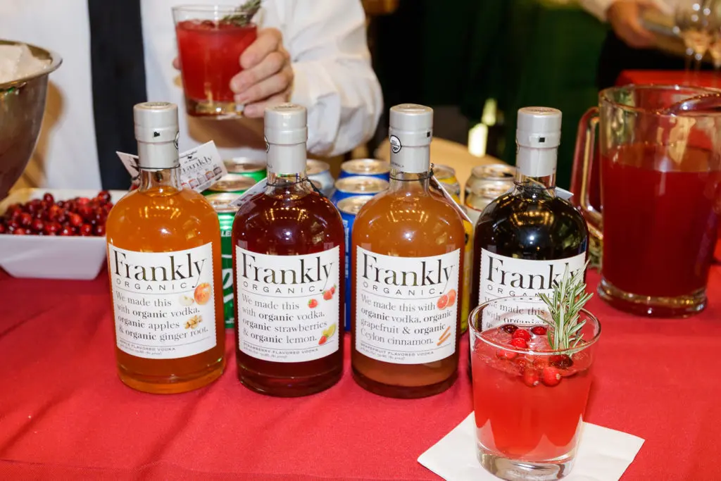 Festive libations from Frankly Organic Vodka (Photo by WJNPhoto)