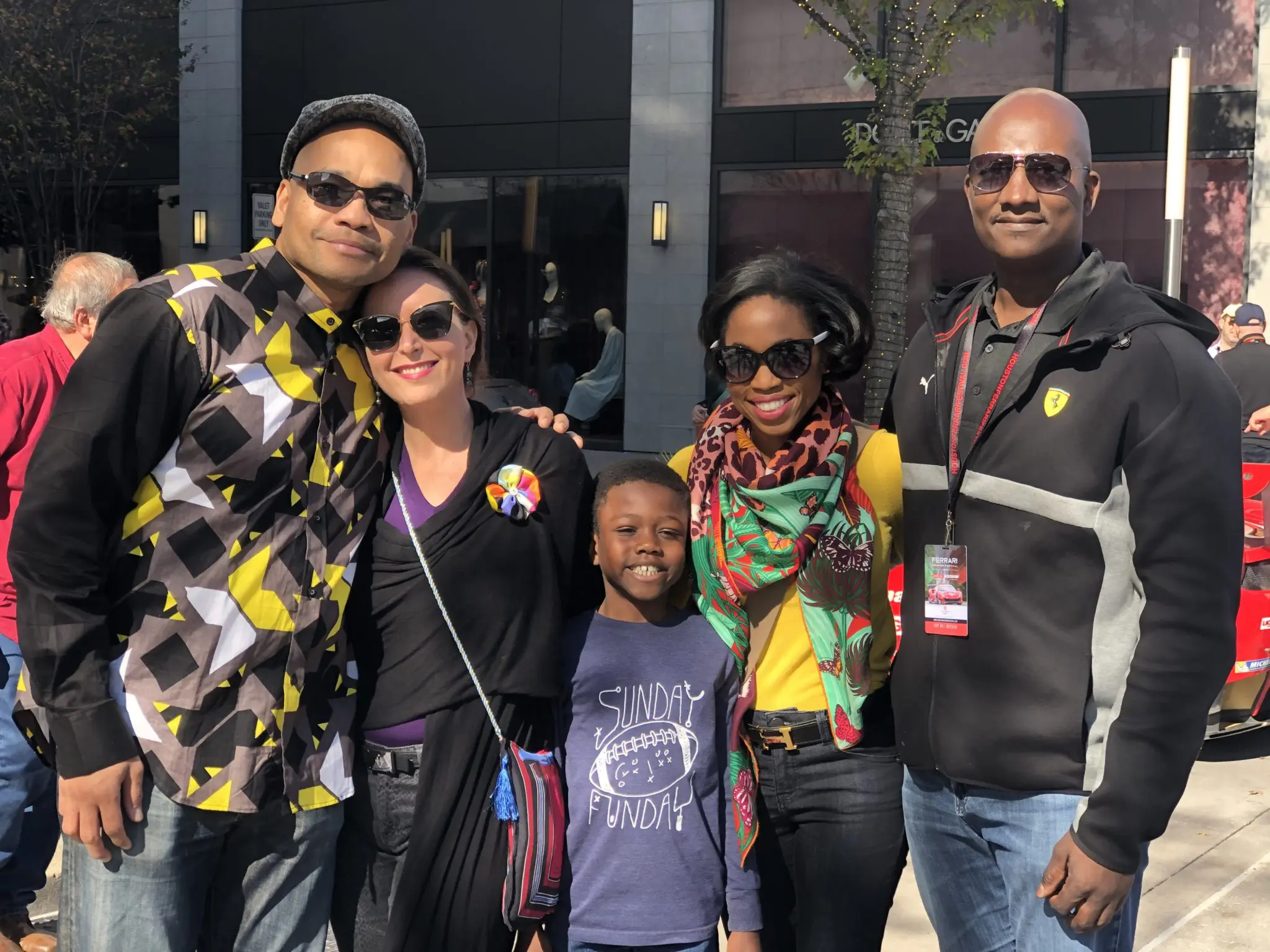 Tom Griggs, Kimberly Phipps-Nichol, Derrick Mitchell Jr., Roslyn Bazzelle Mitchell, Derrick Mitchell Sr. (Photo by Shelby Hodge)